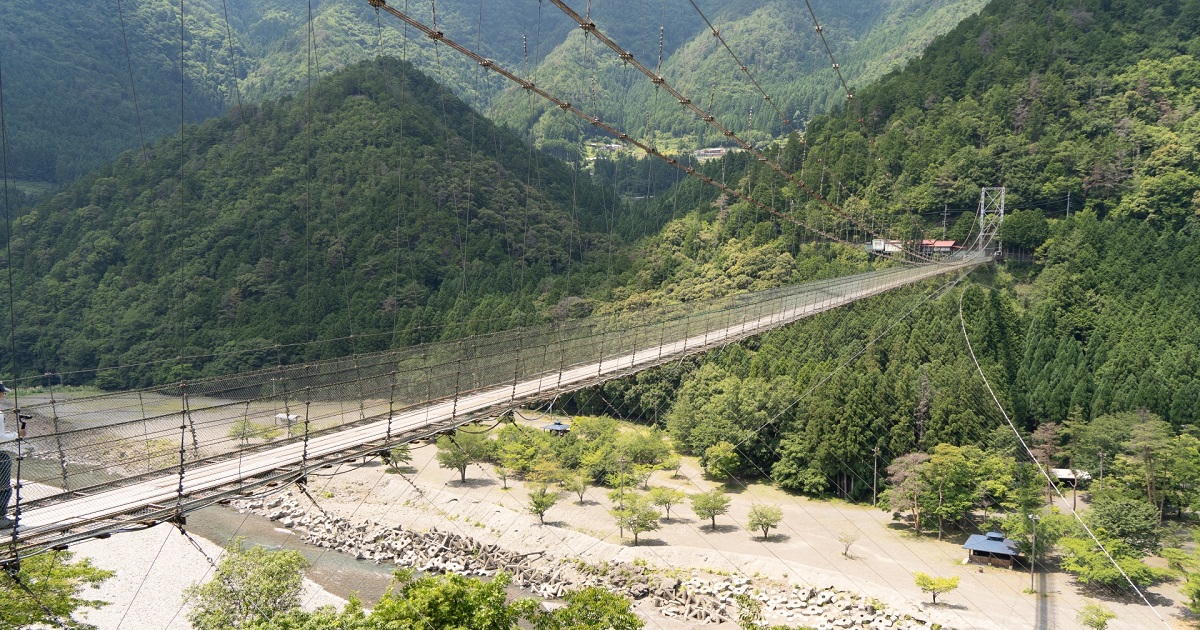 谷瀬の吊り橋